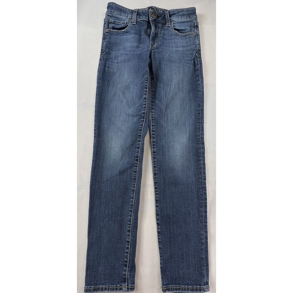 American Eagle Womens Size 0 Medium Wash Super Stretch Denim Skinny Jeans